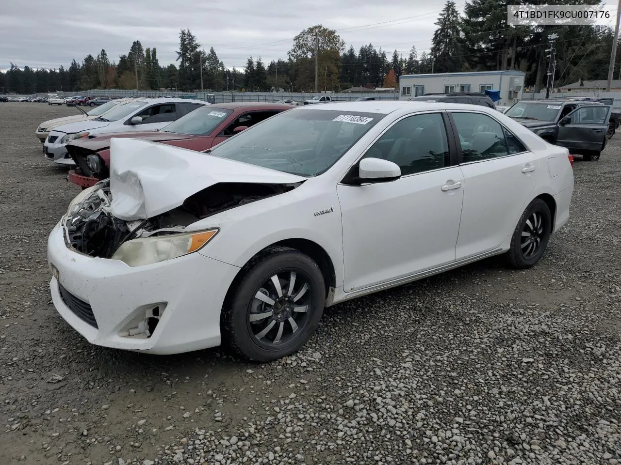 2012 Toyota Camry Hybrid VIN: 4T1BD1FK9CU007176 Lot: 77110384