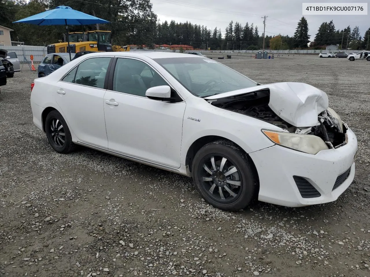 2012 Toyota Camry Hybrid VIN: 4T1BD1FK9CU007176 Lot: 77110384