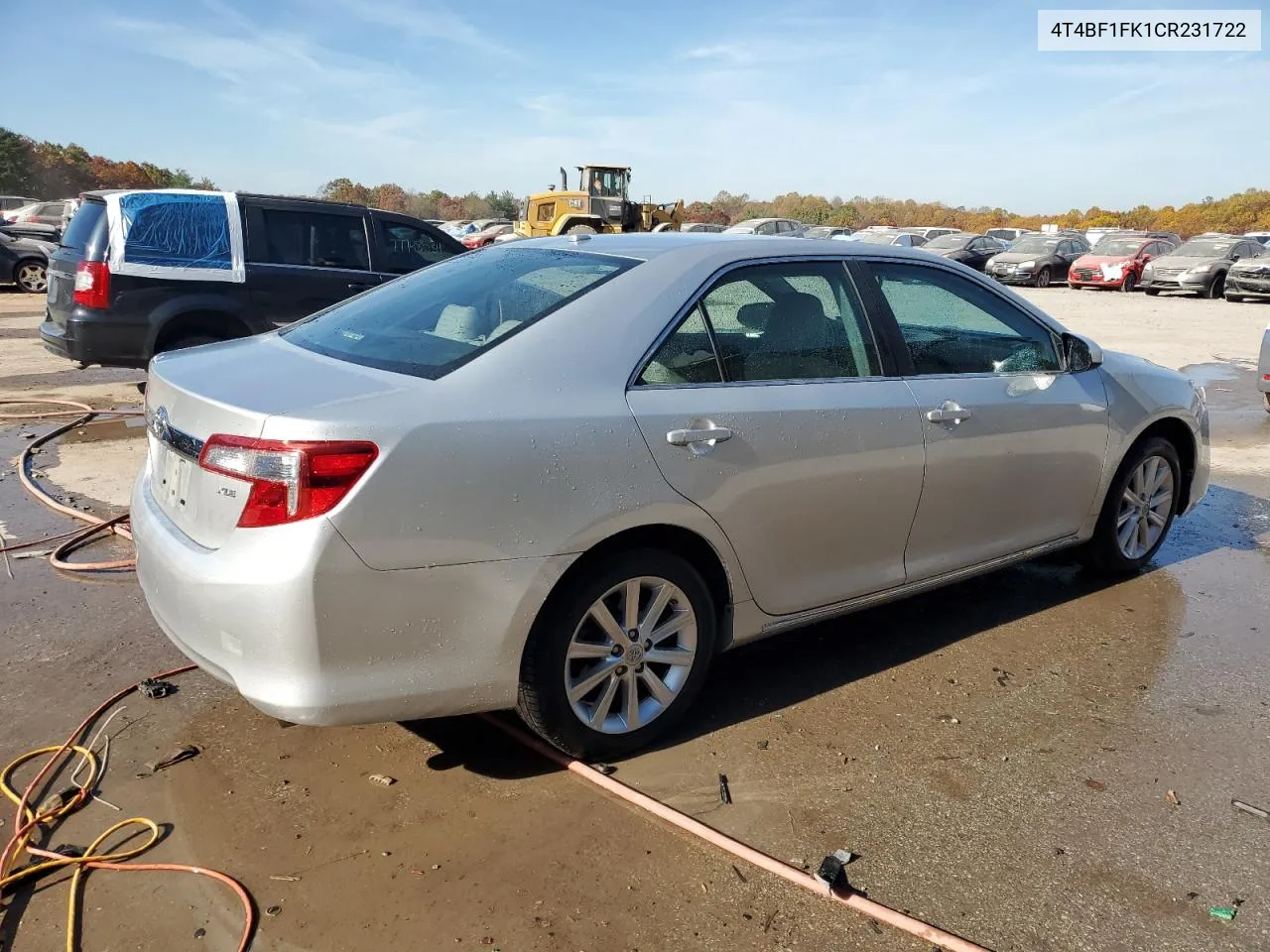 2012 Toyota Camry Base VIN: 4T4BF1FK1CR231722 Lot: 77137034