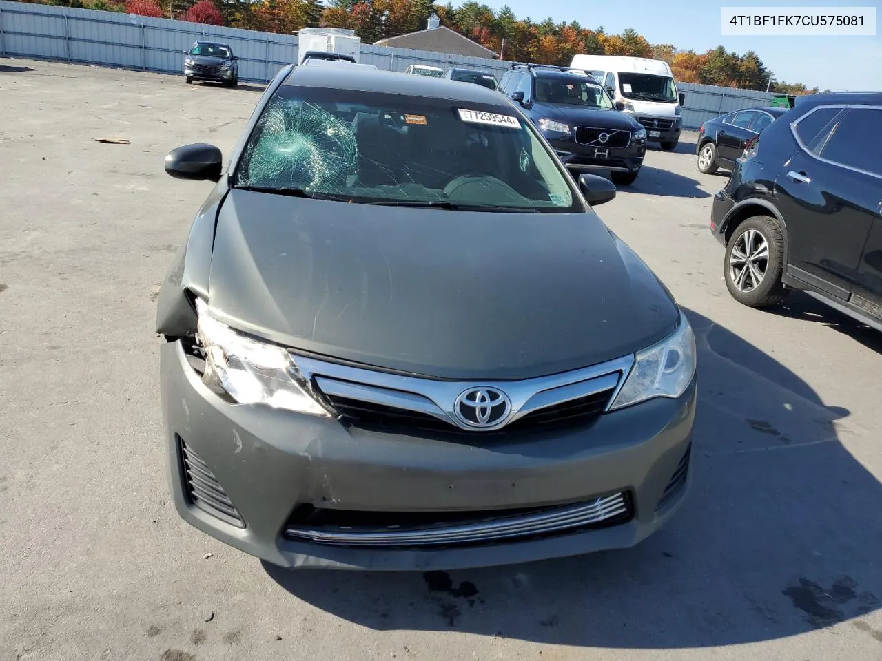 2012 Toyota Camry Base VIN: 4T1BF1FK7CU575081 Lot: 77259544