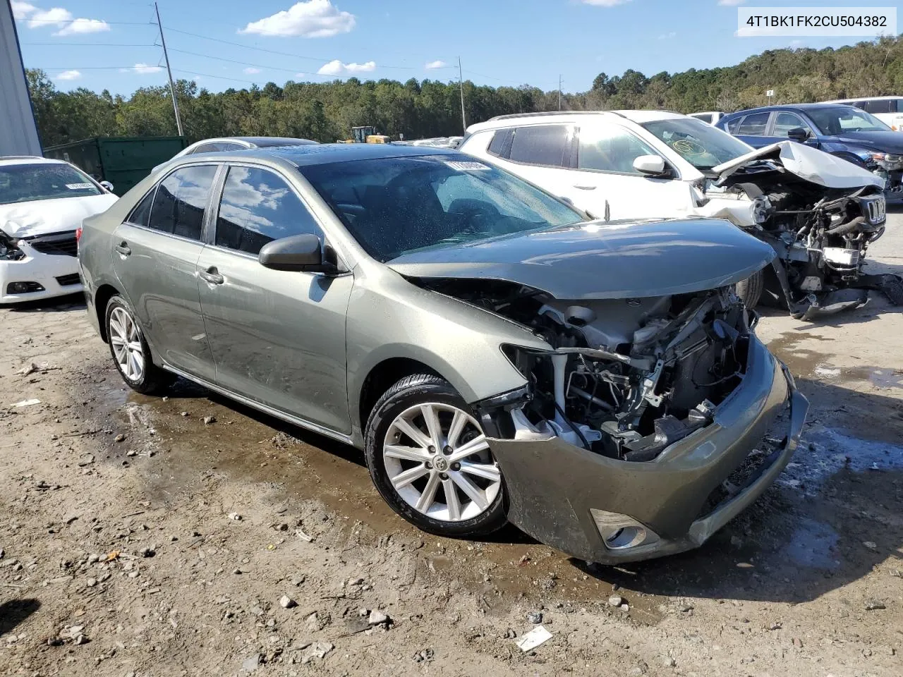 2012 Toyota Camry Se VIN: 4T1BK1FK2CU504382 Lot: 77304594