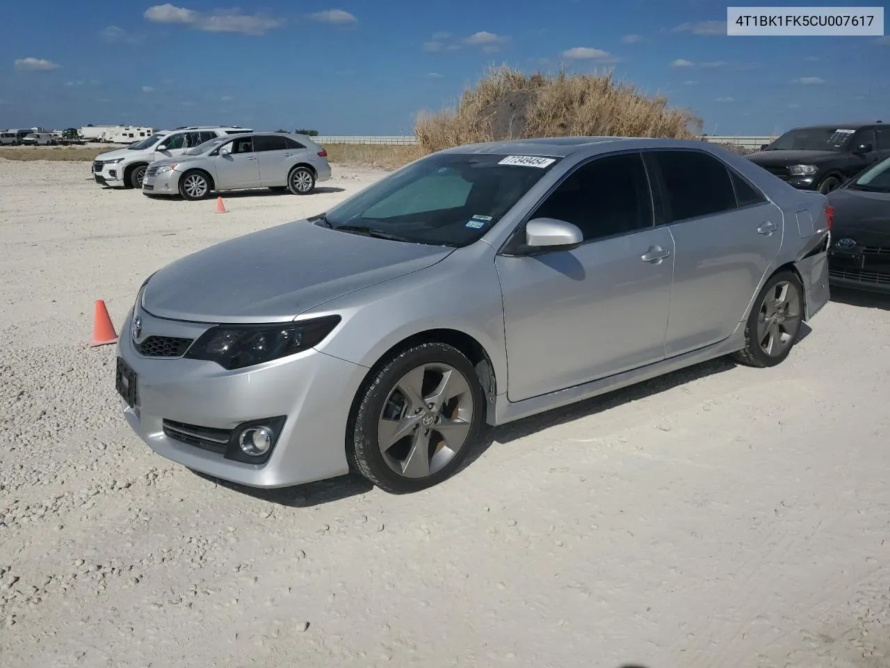 2012 Toyota Camry Se VIN: 4T1BK1FK5CU007617 Lot: 77349454