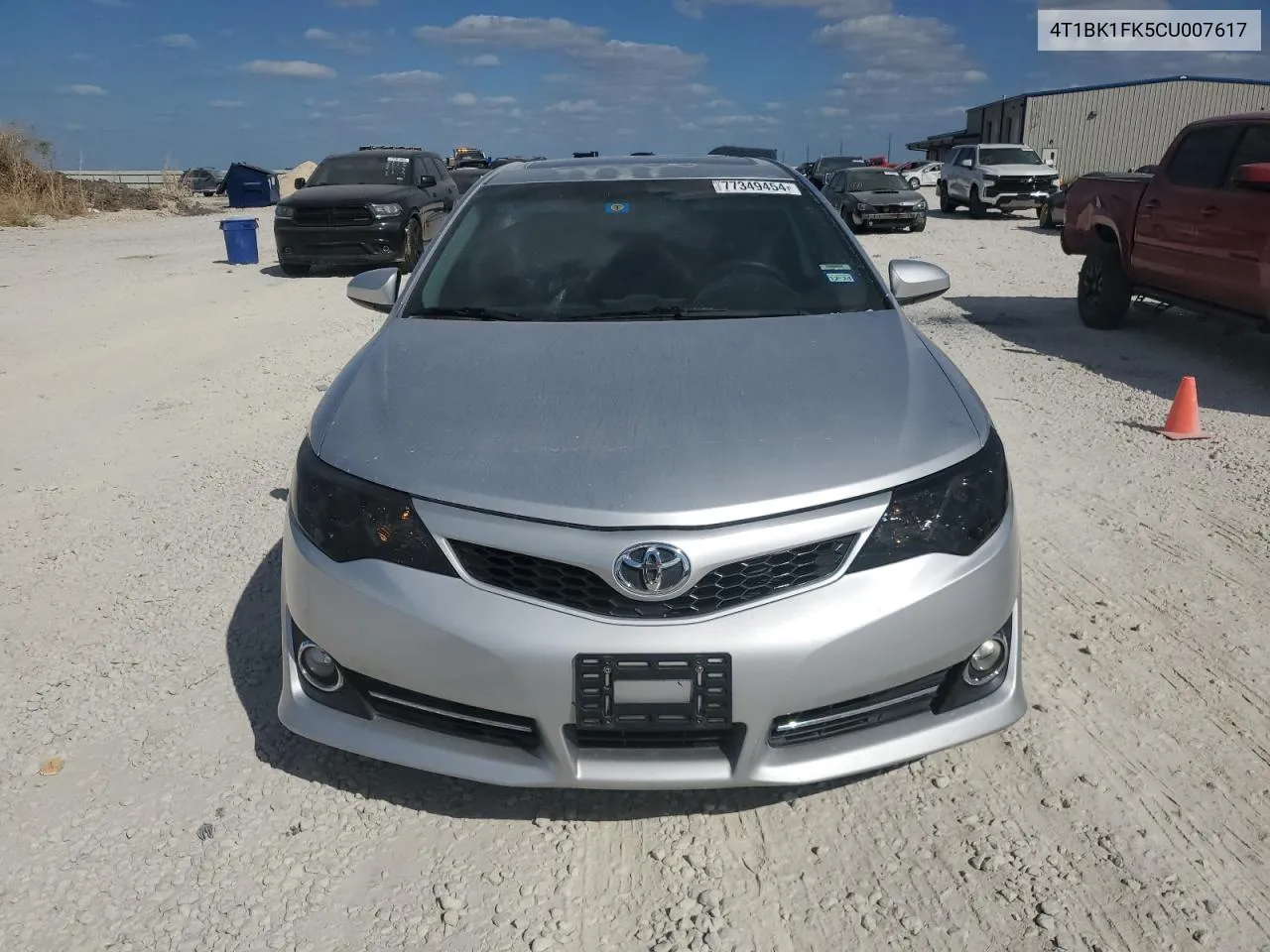 2012 Toyota Camry Se VIN: 4T1BK1FK5CU007617 Lot: 77349454