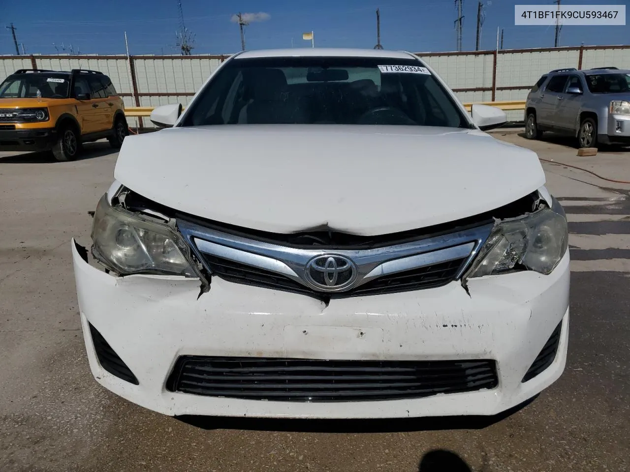 2012 Toyota Camry Base VIN: 4T1BF1FK9CU593467 Lot: 77362934