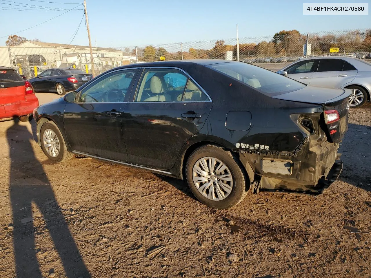 4T4BF1FK4CR270580 2012 Toyota Camry Base