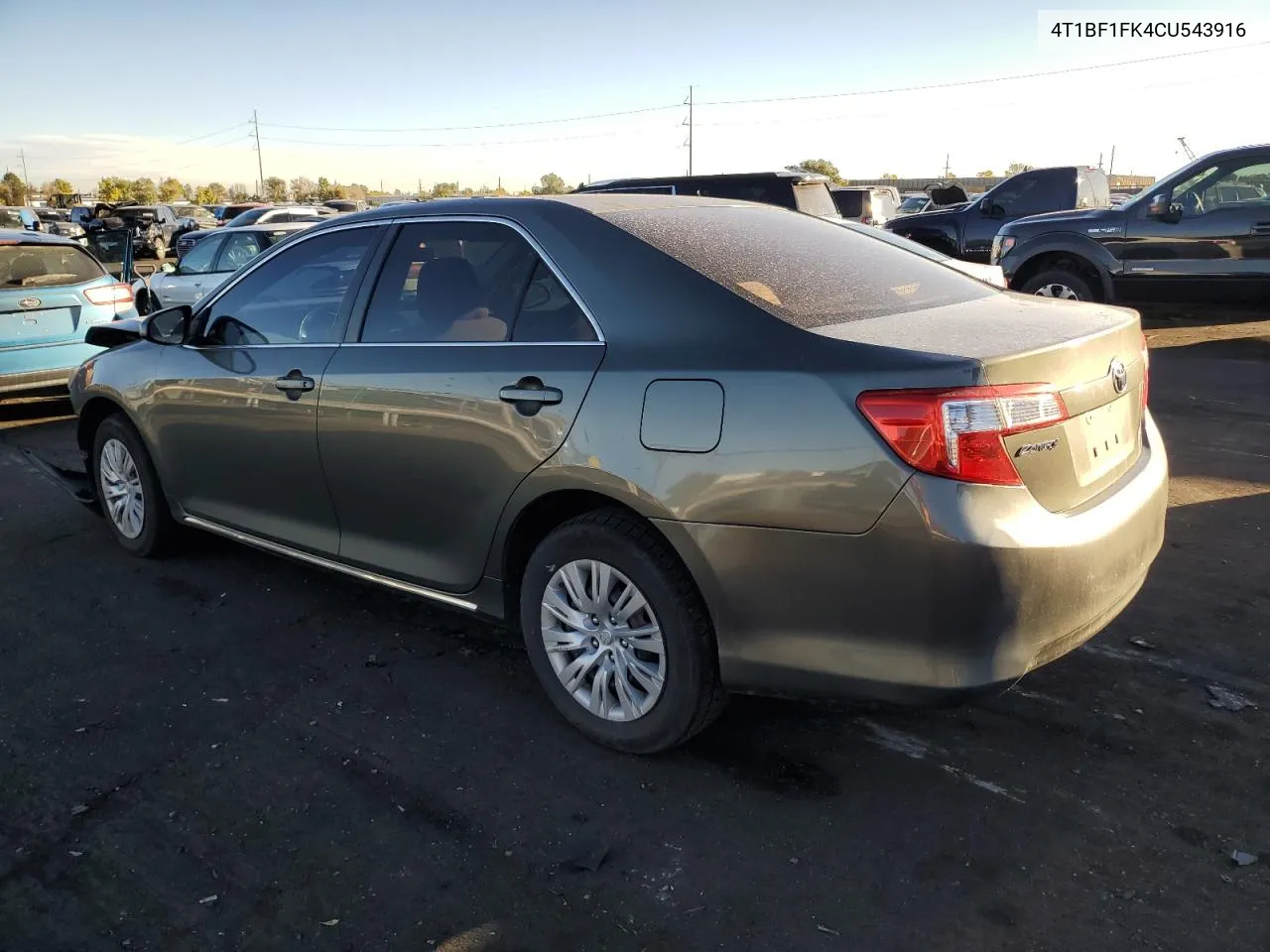 2012 Toyota Camry Base VIN: 4T1BF1FK4CU543916 Lot: 77418144