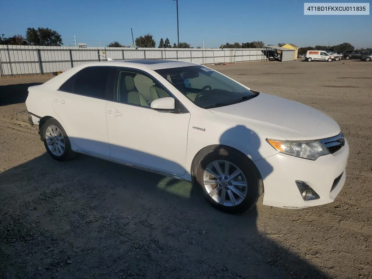 2012 Toyota Camry Hybrid VIN: 4T1BD1FKXCU011835 Lot: 77489594