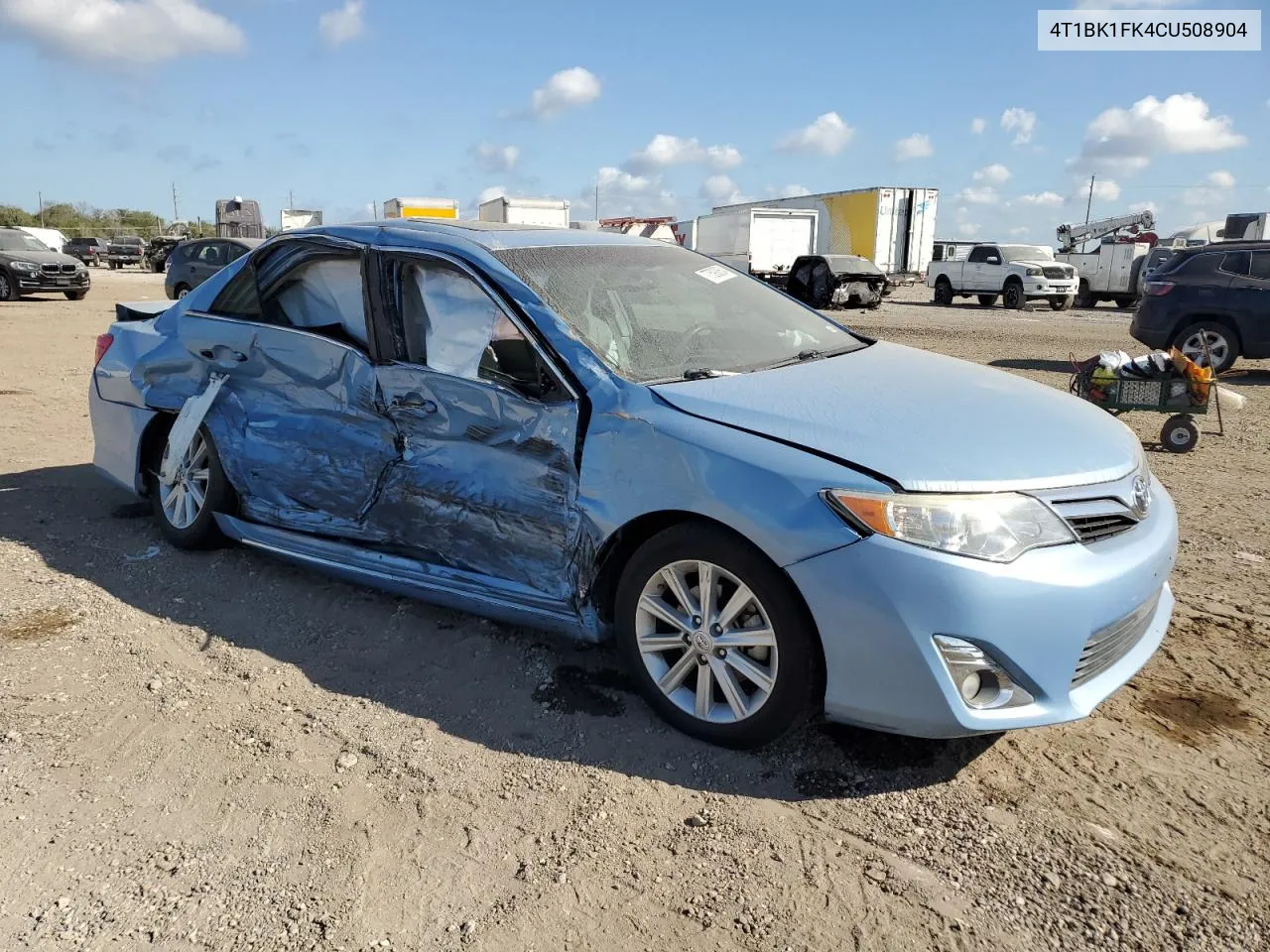 2012 Toyota Camry Se VIN: 4T1BK1FK4CU508904 Lot: 77593864