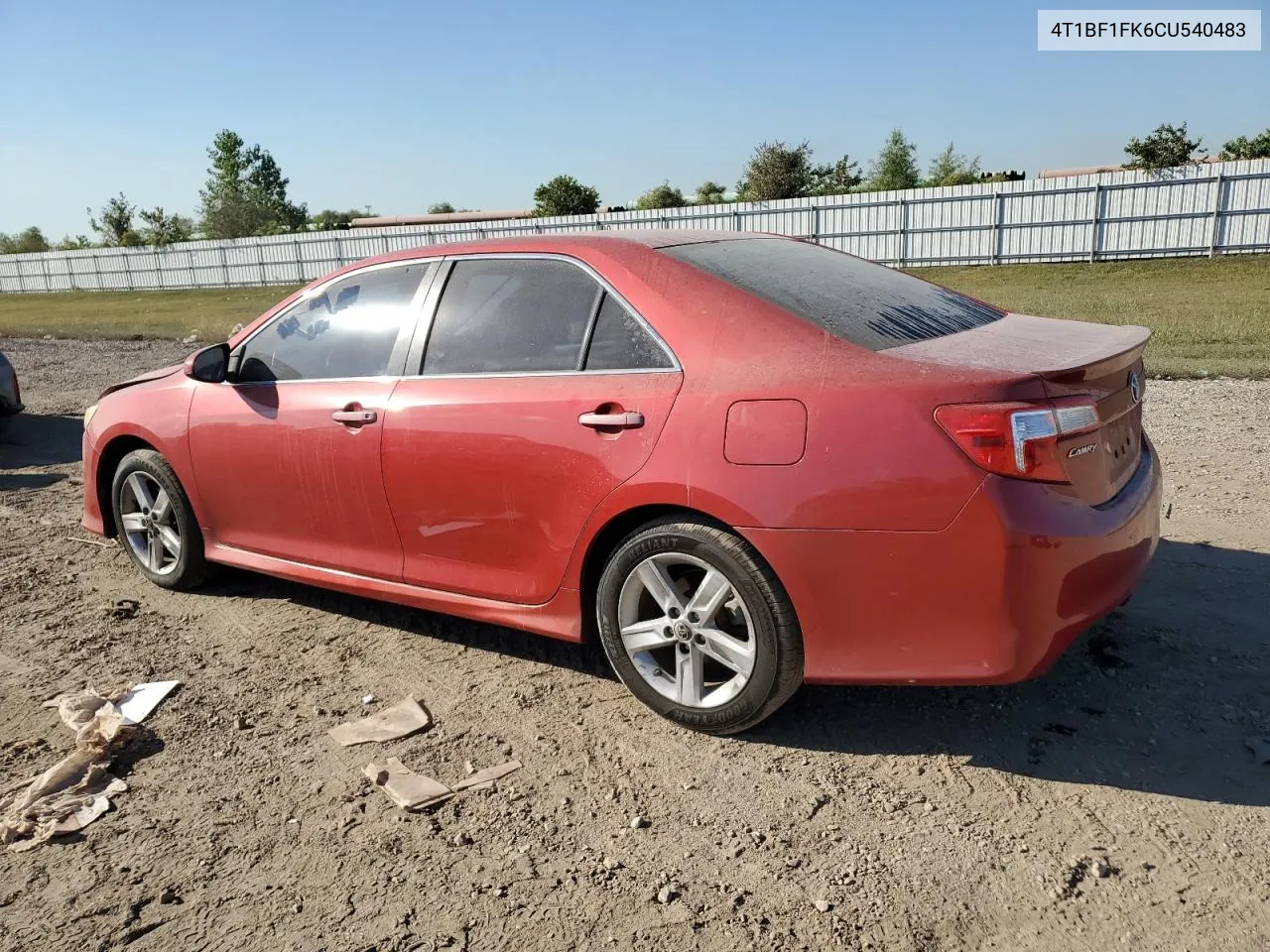 2012 Toyota Camry Base VIN: 4T1BF1FK6CU540483 Lot: 77683304