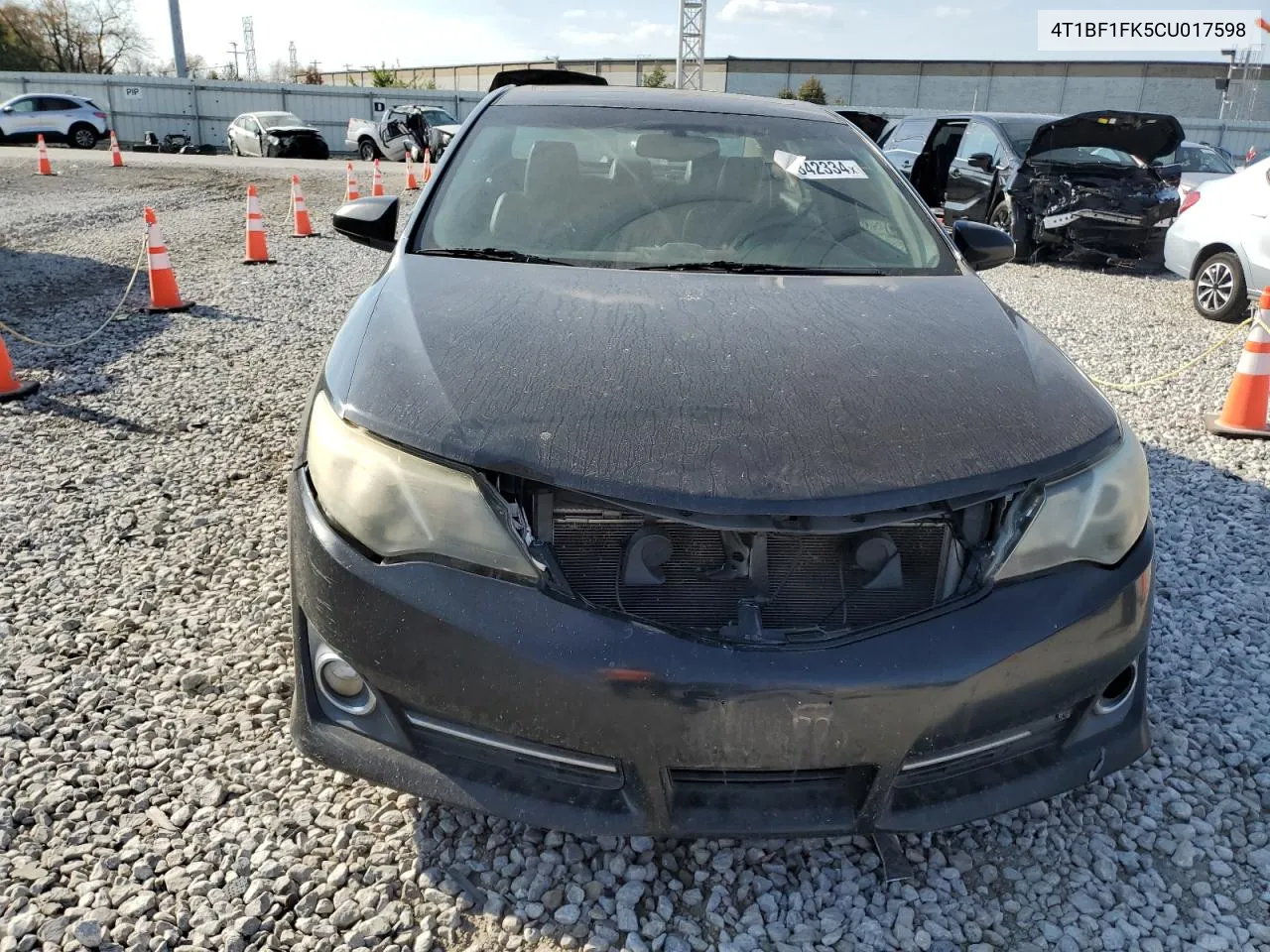 2012 Toyota Camry Base VIN: 4T1BF1FK5CU017598 Lot: 77842334