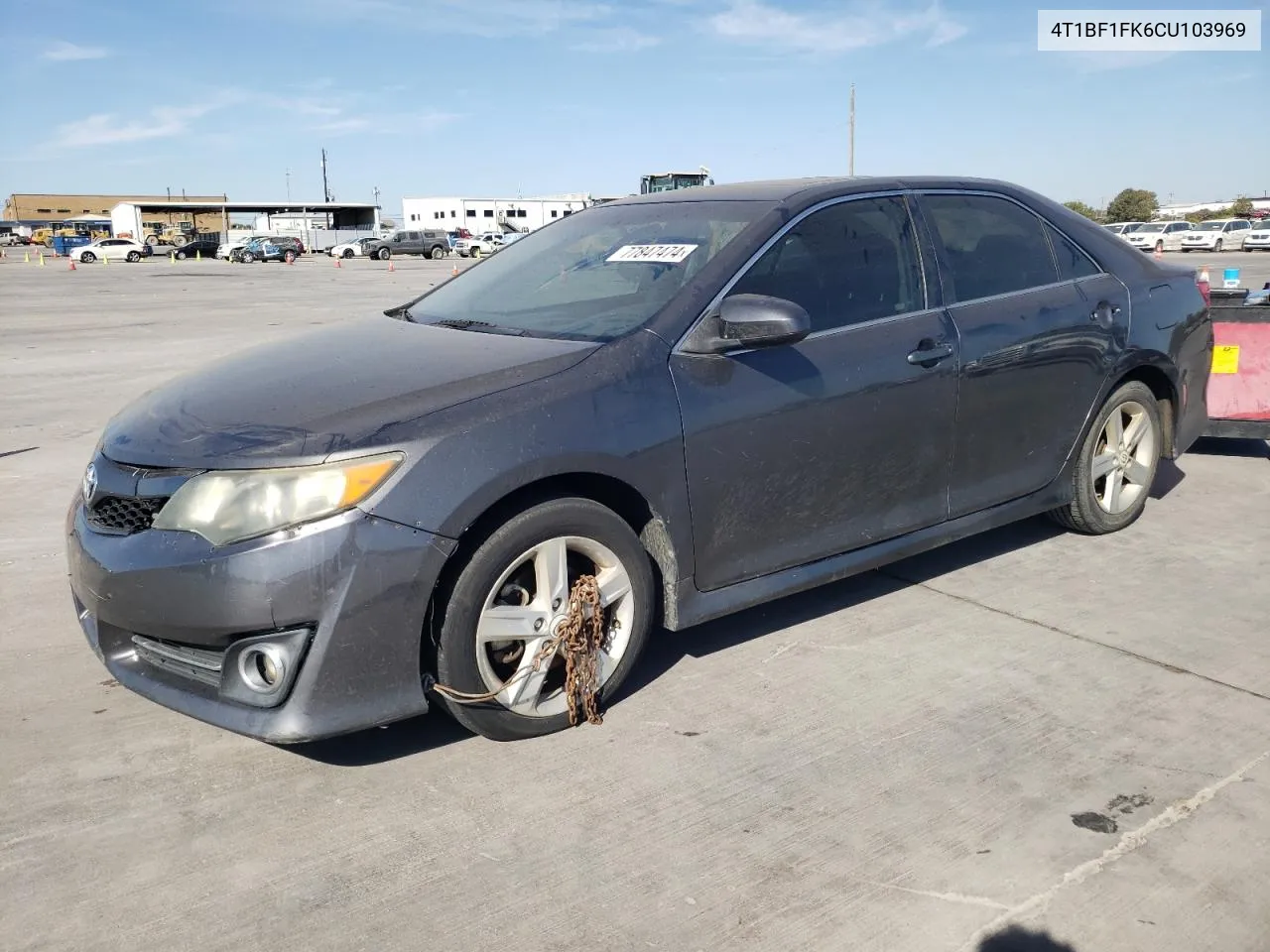 2012 Toyota Camry Base VIN: 4T1BF1FK6CU103969 Lot: 77847474