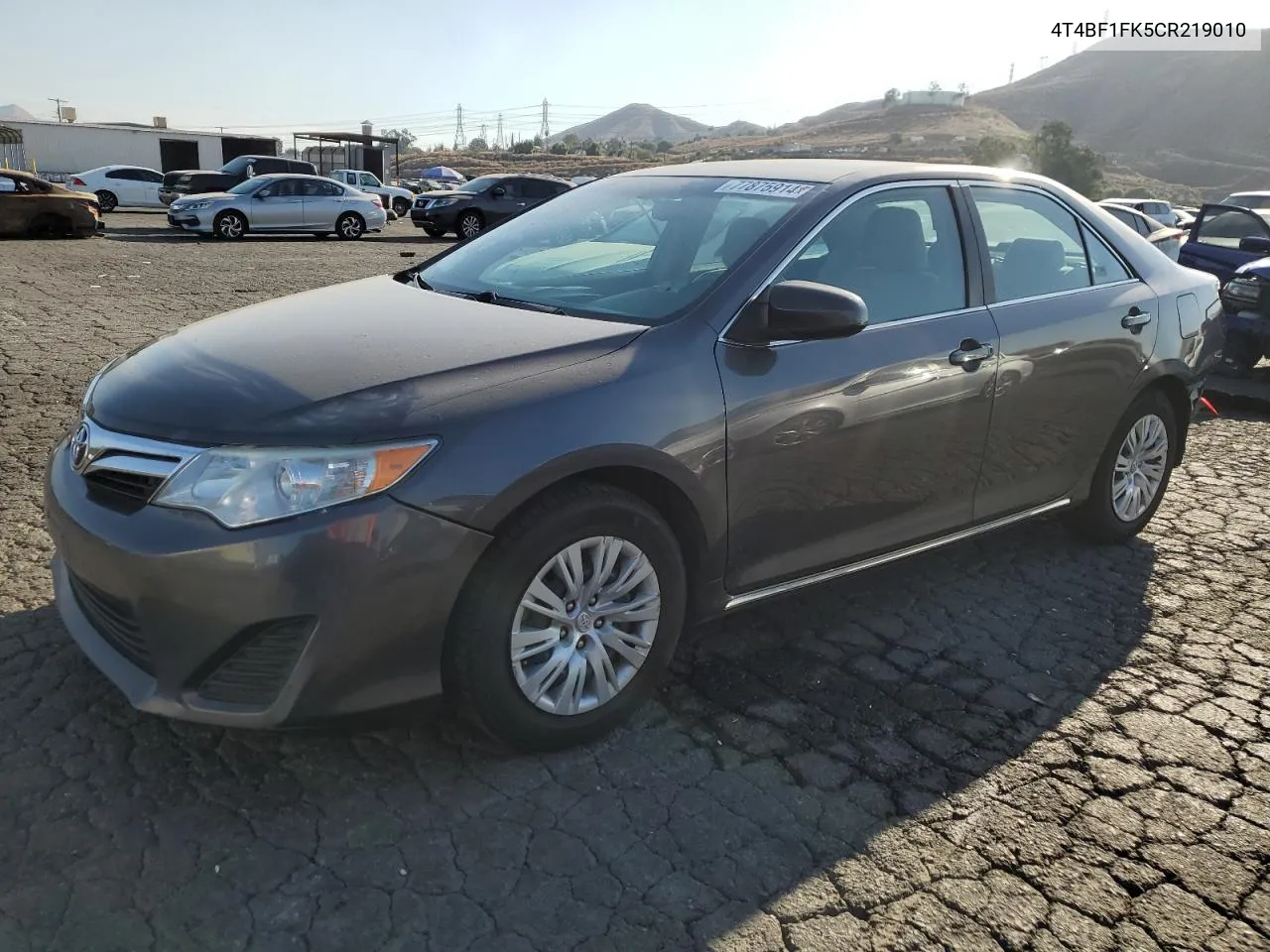 2012 Toyota Camry Base VIN: 4T4BF1FK5CR219010 Lot: 77875914