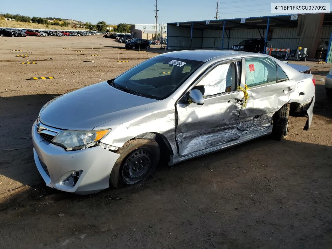 2012 Toyota Camry Base VIN: 4T1BF1FK9CU077092 Lot: 77882864