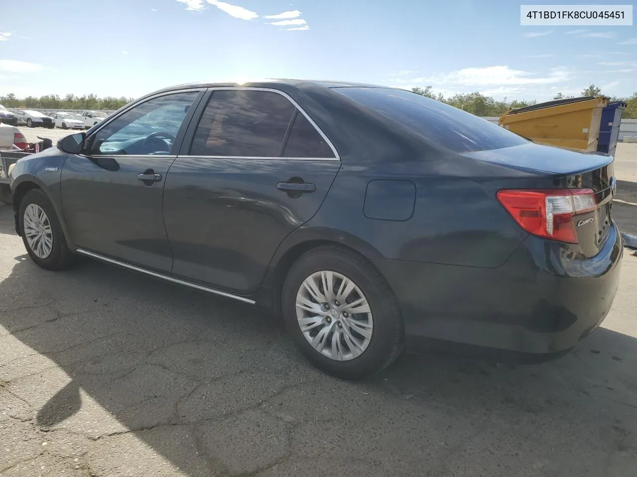 2012 Toyota Camry Hybrid VIN: 4T1BD1FK8CU045451 Lot: 77899704