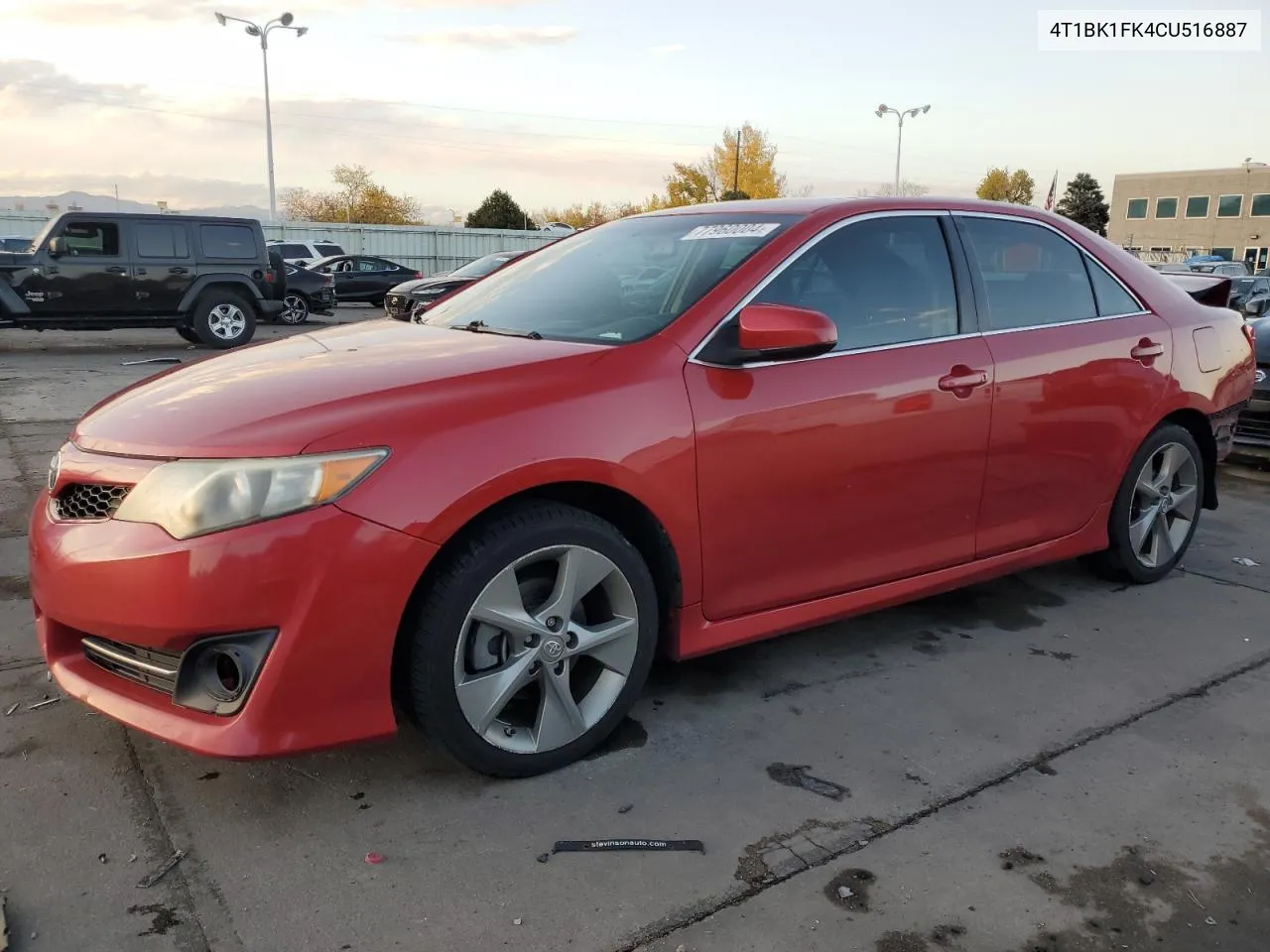 2012 Toyota Camry Se VIN: 4T1BK1FK4CU516887 Lot: 77960004