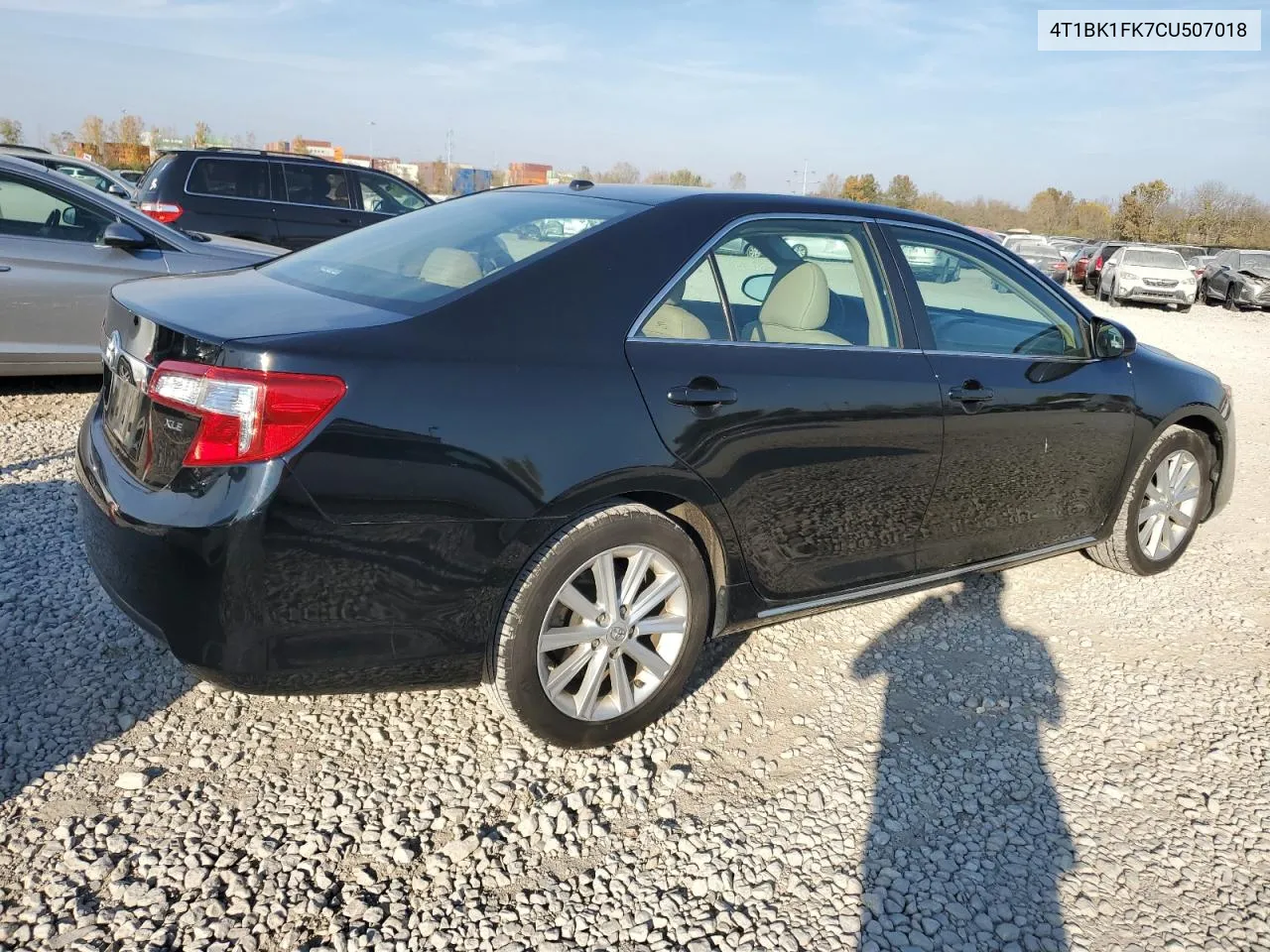 2012 Toyota Camry Se VIN: 4T1BK1FK7CU507018 Lot: 77967504