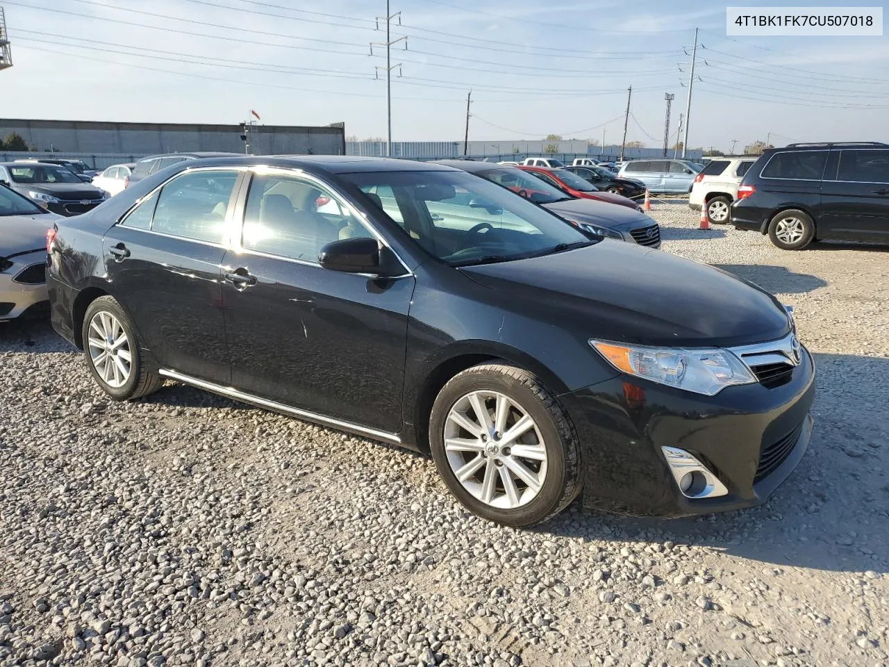 4T1BK1FK7CU507018 2012 Toyota Camry Se