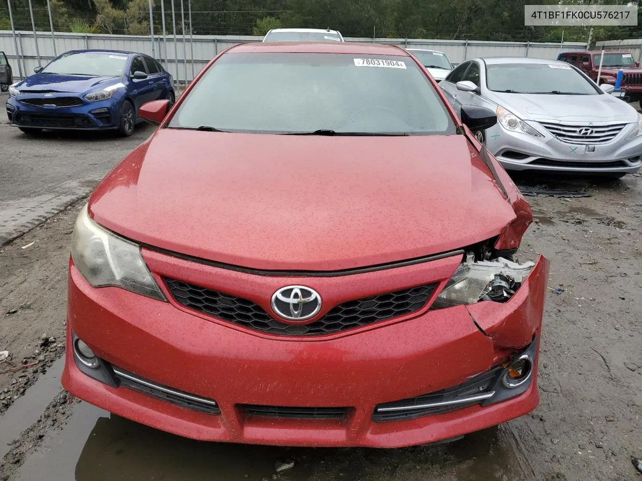 2012 Toyota Camry Base VIN: 4T1BF1FK0CU576217 Lot: 78031904