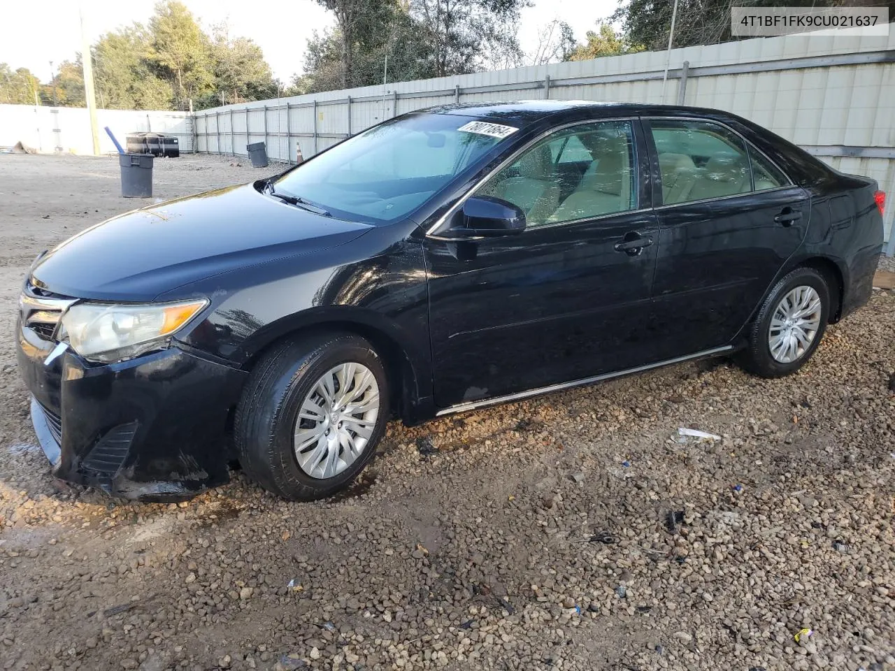 2012 Toyota Camry Base VIN: 4T1BF1FK9CU021637 Lot: 78071864