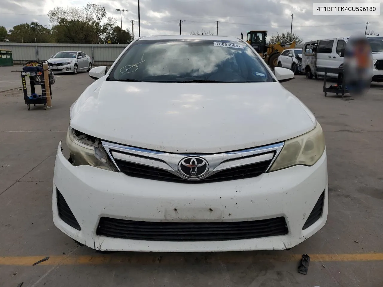 2012 Toyota Camry Base VIN: 4T1BF1FK4CU596180 Lot: 78093564