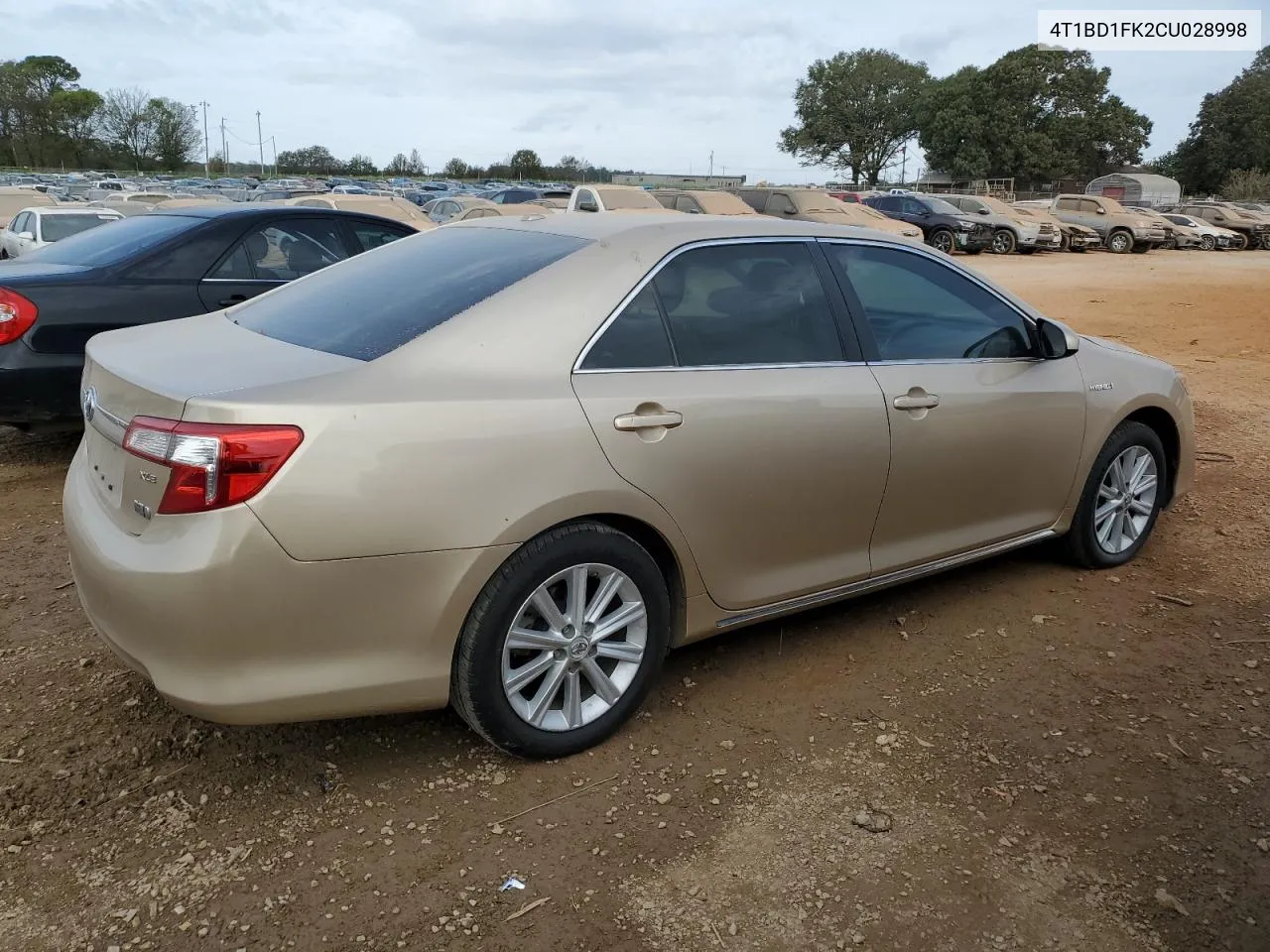 2012 Toyota Camry Hybrid VIN: 4T1BD1FK2CU028998 Lot: 78125174