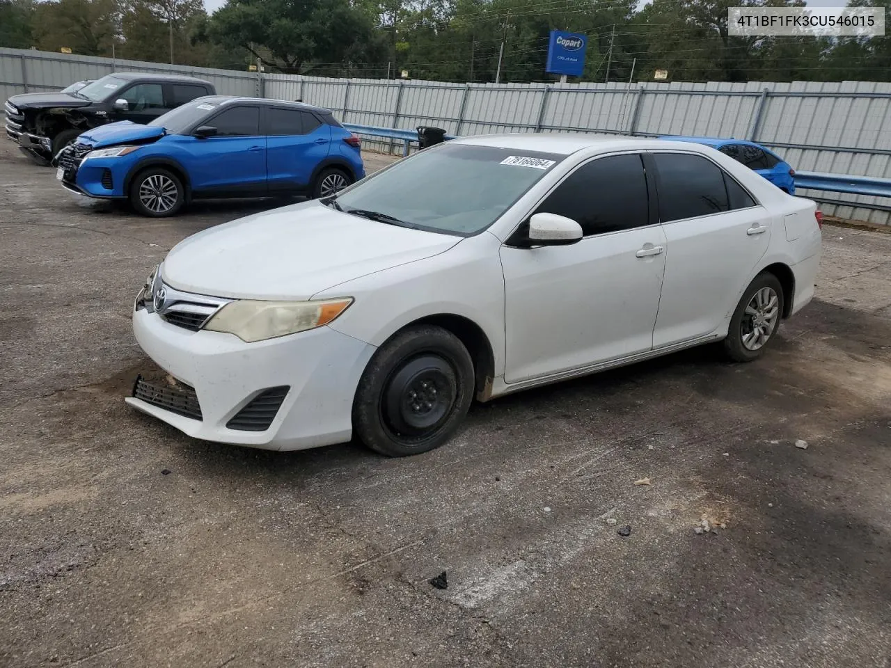 2012 Toyota Camry Base VIN: 4T1BF1FK3CU546015 Lot: 78166064