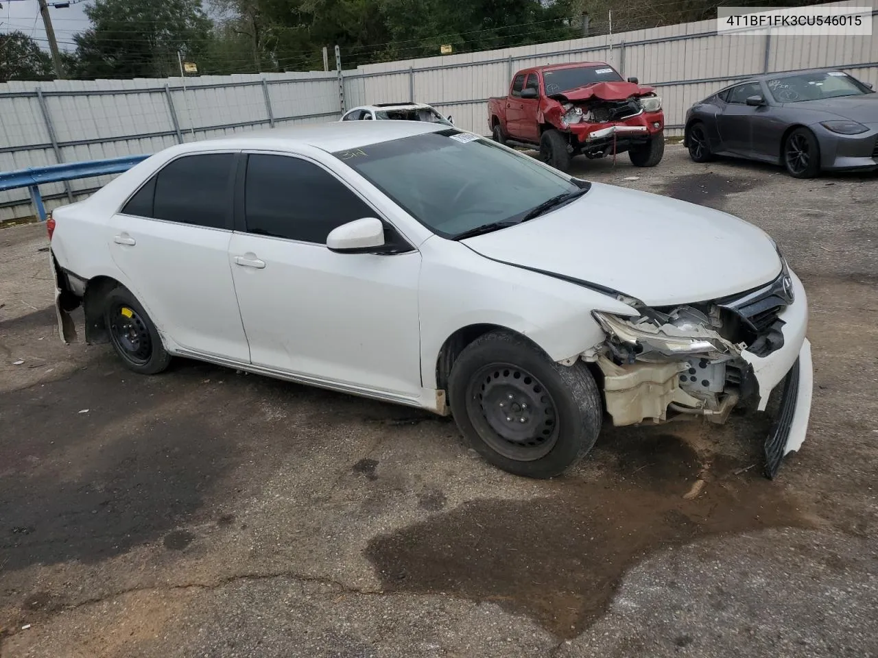 4T1BF1FK3CU546015 2012 Toyota Camry Base