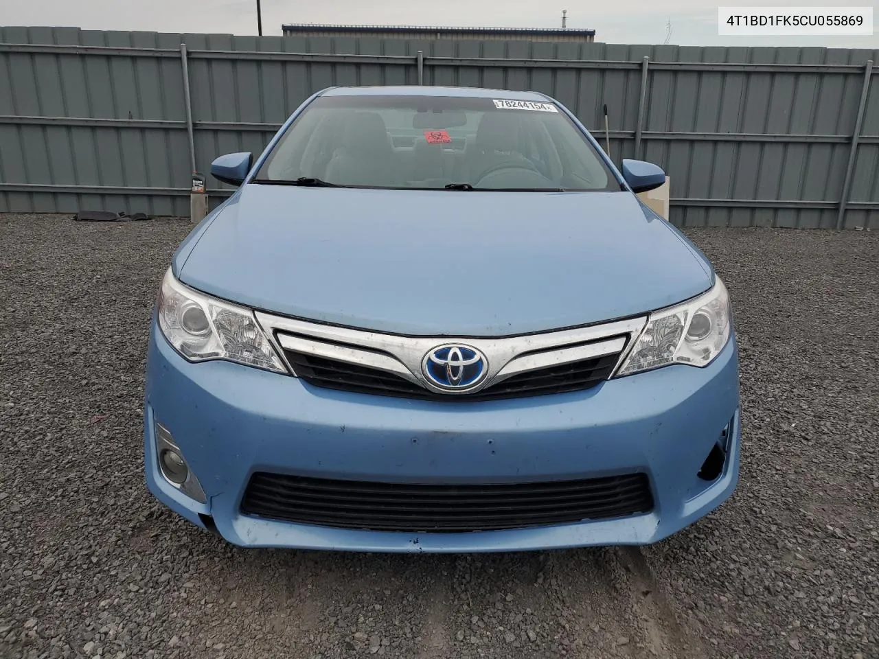 2012 Toyota Camry Hybrid VIN: 4T1BD1FK5CU055869 Lot: 78244154