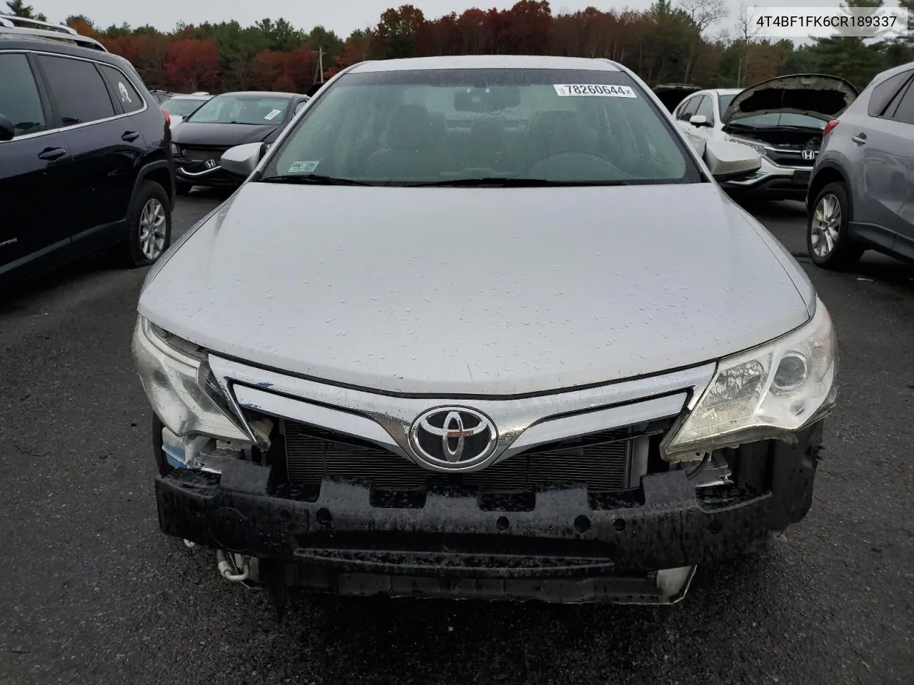 2012 Toyota Camry Base VIN: 4T4BF1FK6CR189337 Lot: 78260644