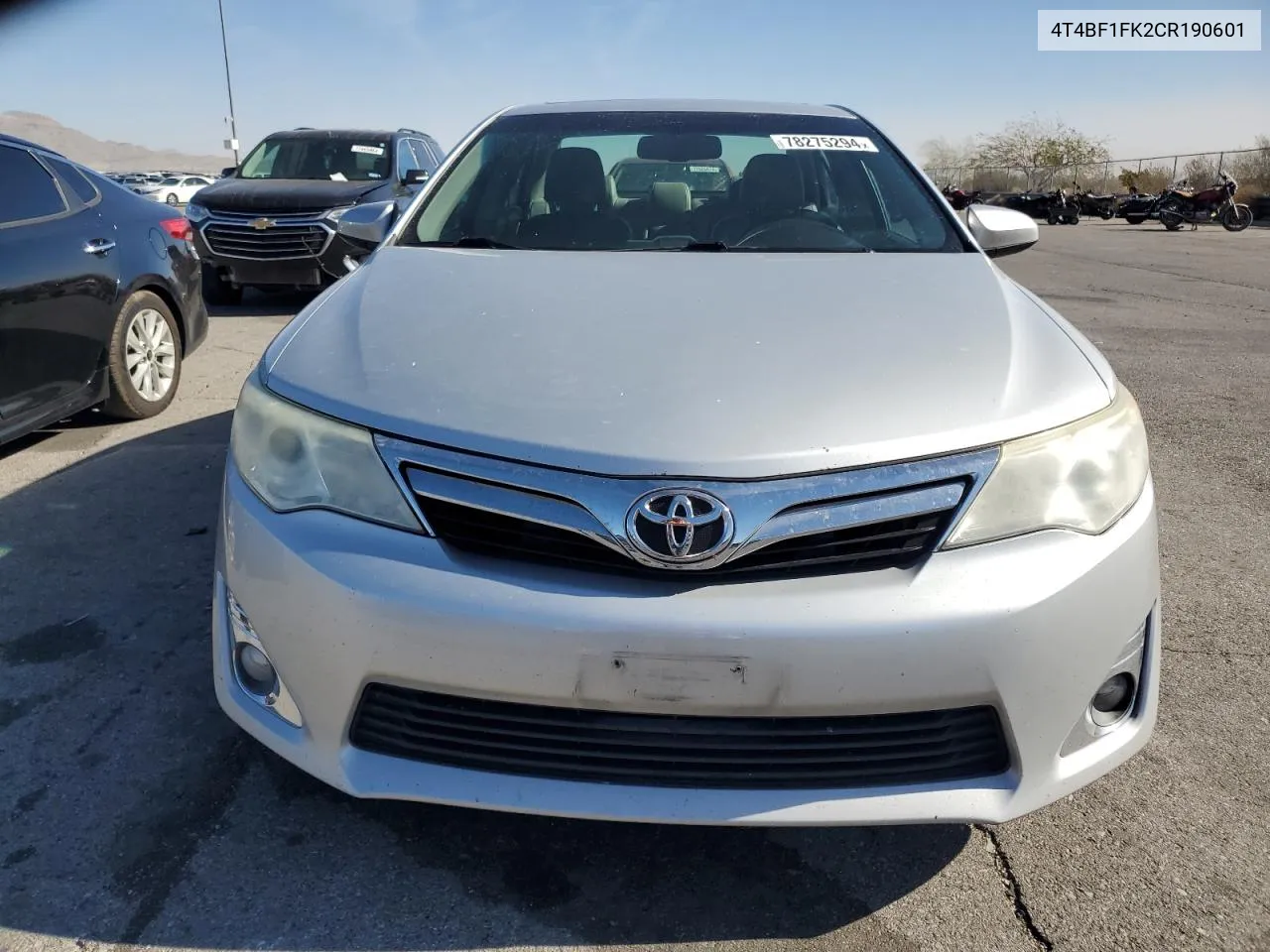 2012 Toyota Camry Base VIN: 4T4BF1FK2CR190601 Lot: 78275294