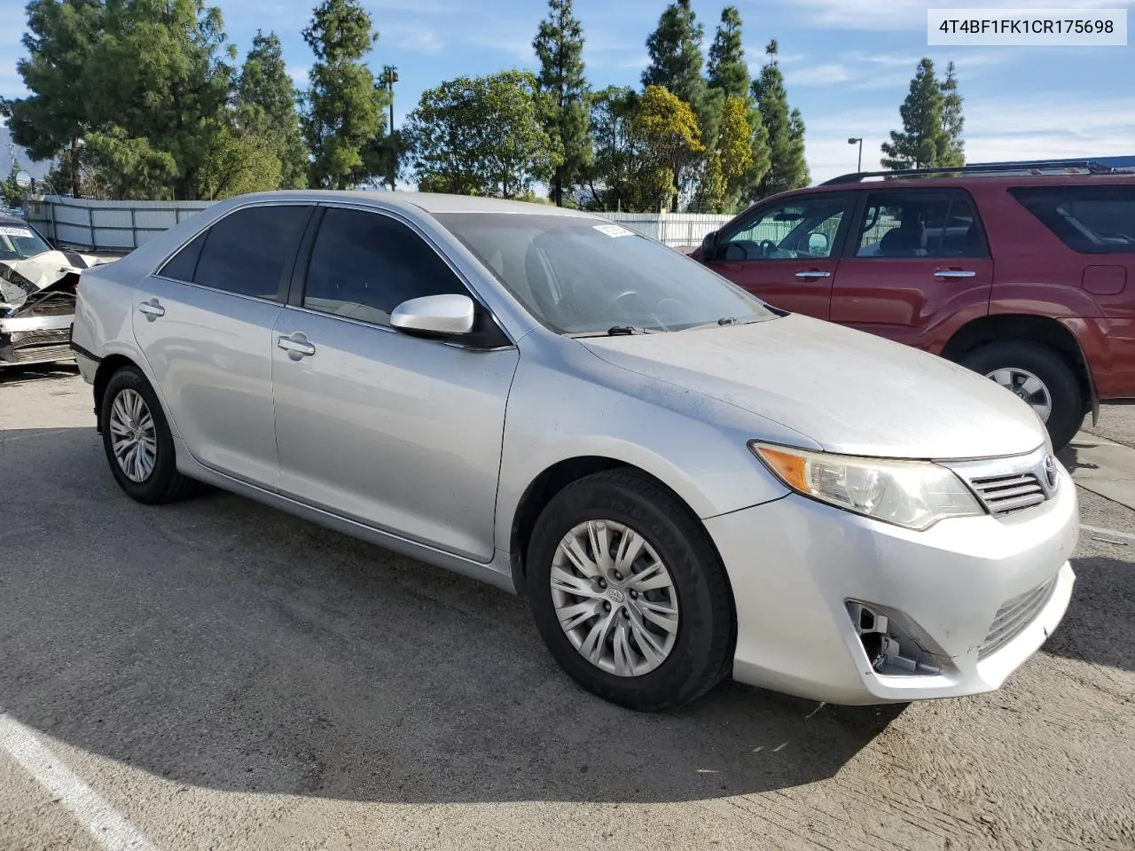 2012 Toyota Camry Base VIN: 4T4BF1FK1CR175698 Lot: 78278064