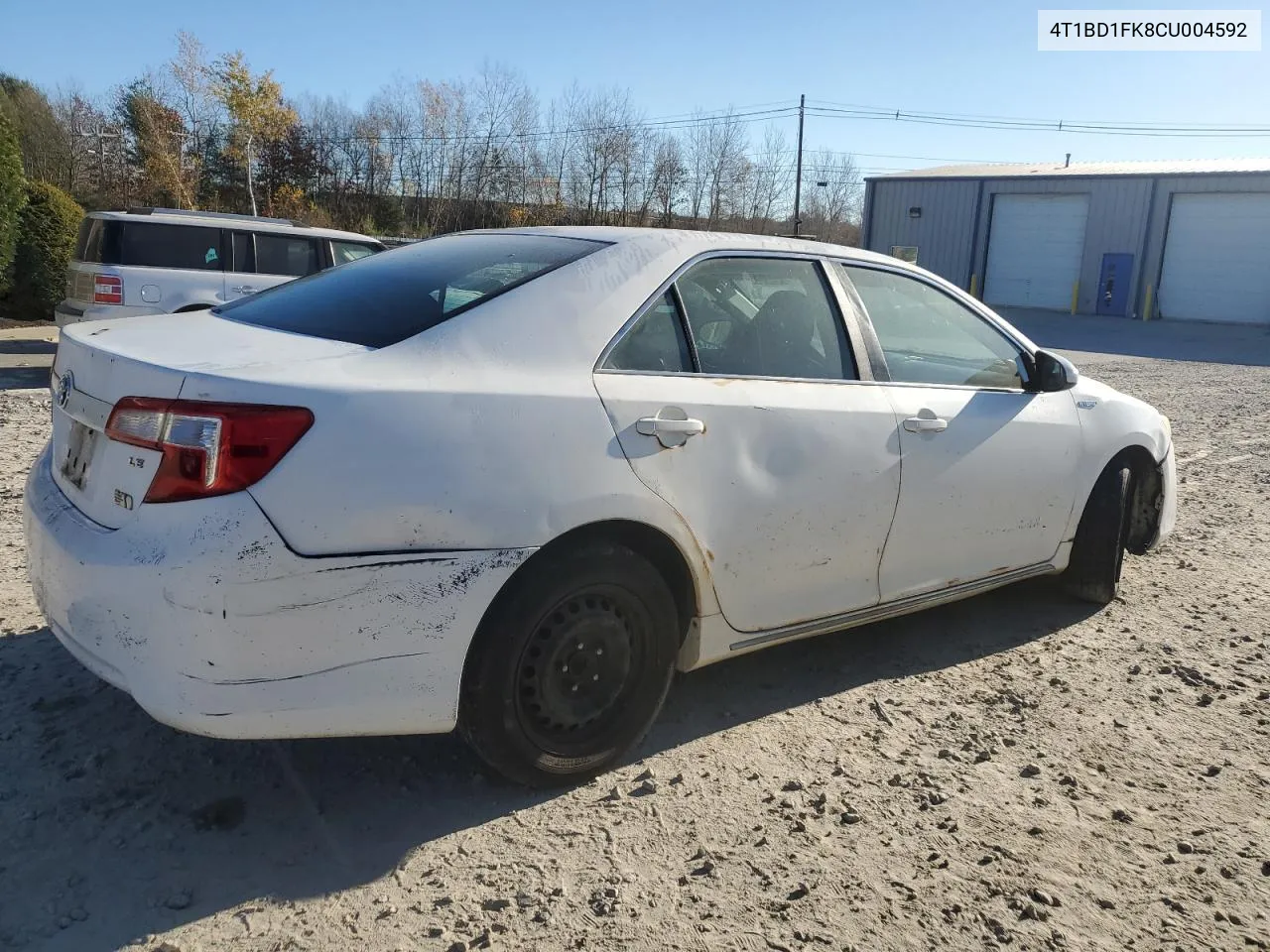 2012 Toyota Camry Hybrid VIN: 4T1BD1FK8CU004592 Lot: 78305264