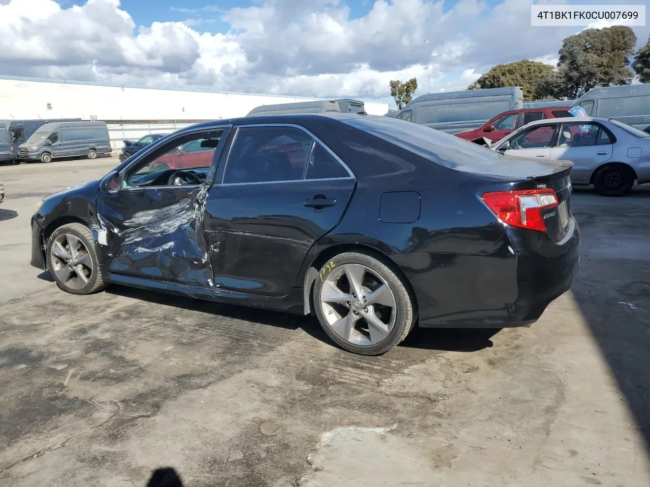 2012 Toyota Camry Se VIN: 4T1BK1FK0CU007699 Lot: 78317434