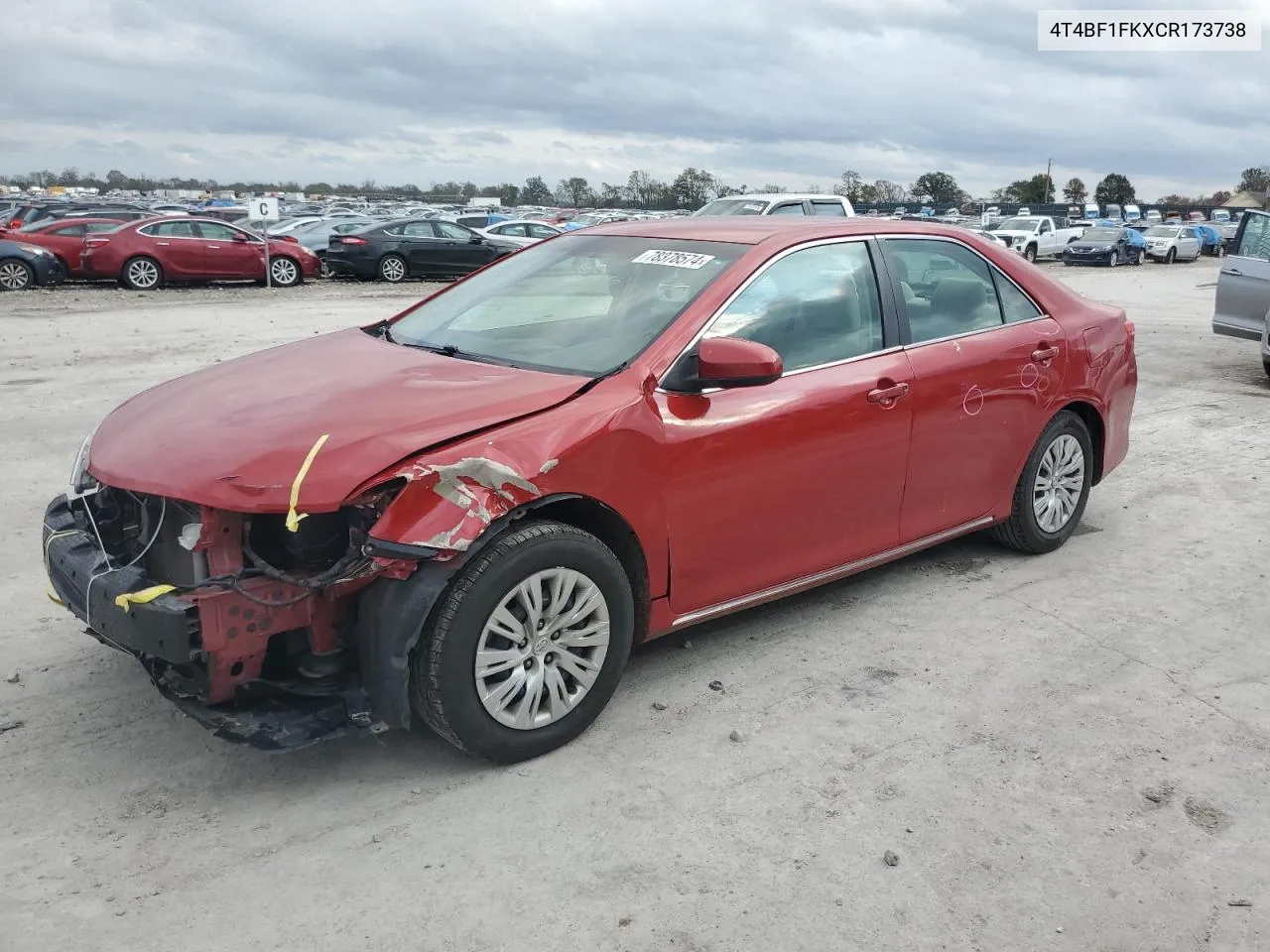 2012 Toyota Camry Base VIN: 4T4BF1FKXCR173738 Lot: 78378574