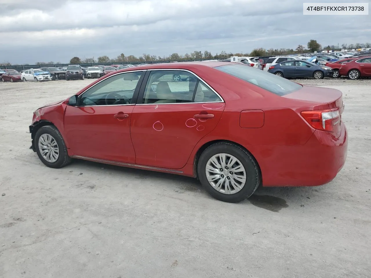 2012 Toyota Camry Base VIN: 4T4BF1FKXCR173738 Lot: 78378574