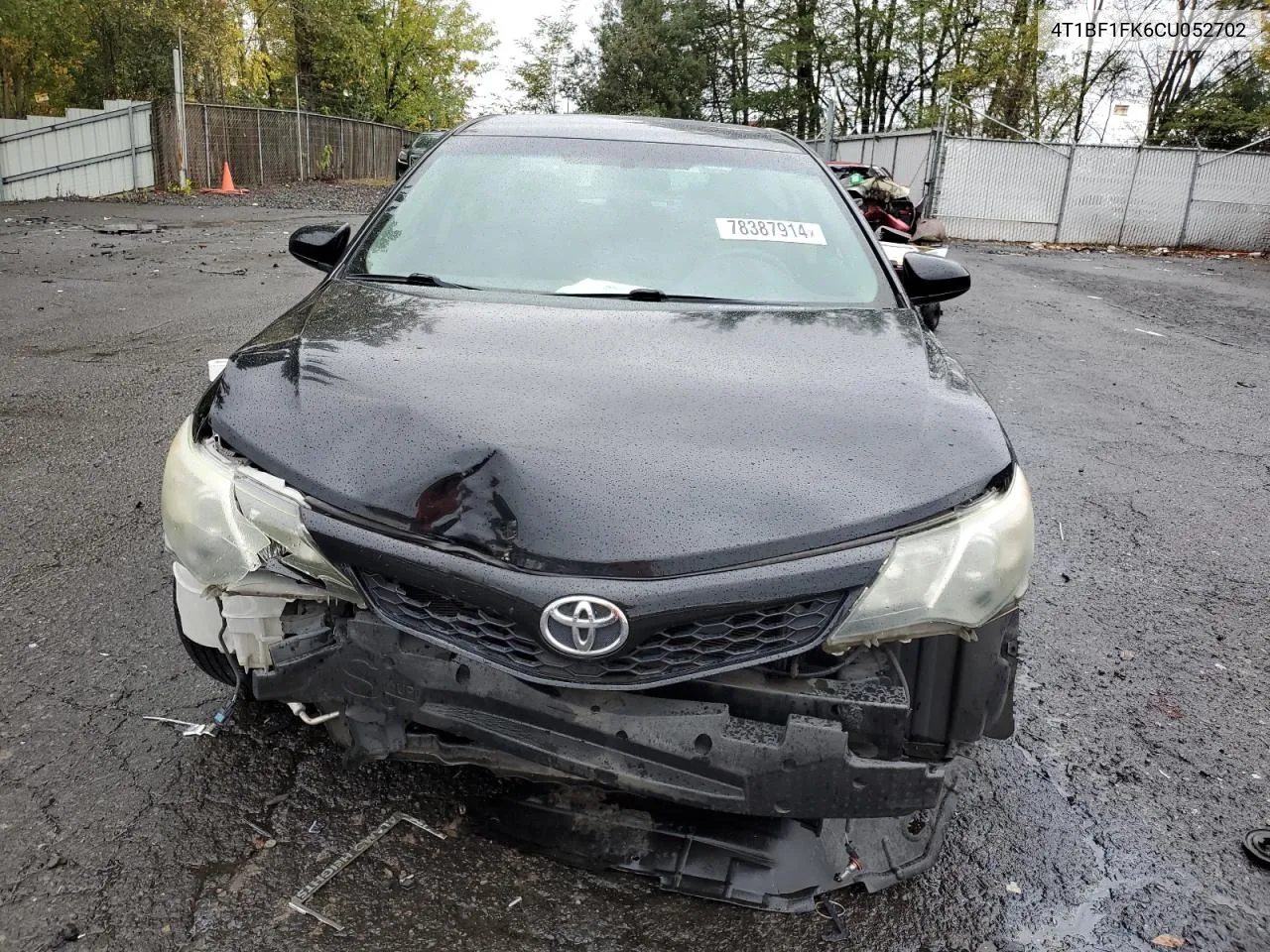 2012 Toyota Camry Base VIN: 4T1BF1FK6CU052702 Lot: 78387914