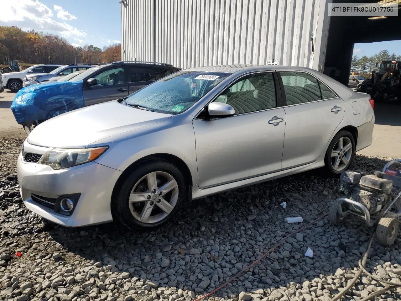 2012 Toyota Camry Base VIN: 4T1BF1FK8CU017756 Lot: 78492584