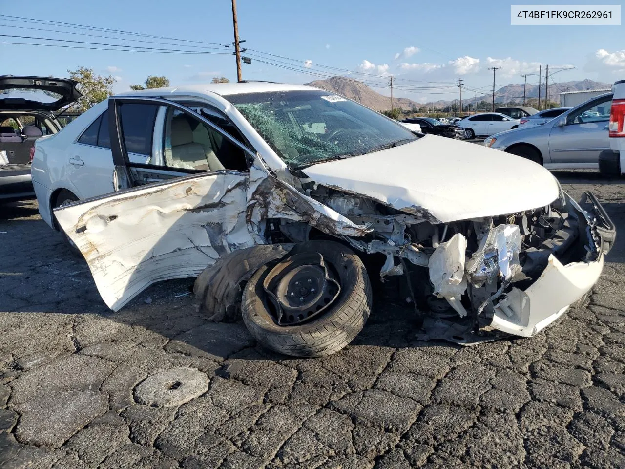 2012 Toyota Camry Base VIN: 4T4BF1FK9CR262961 Lot: 78541834