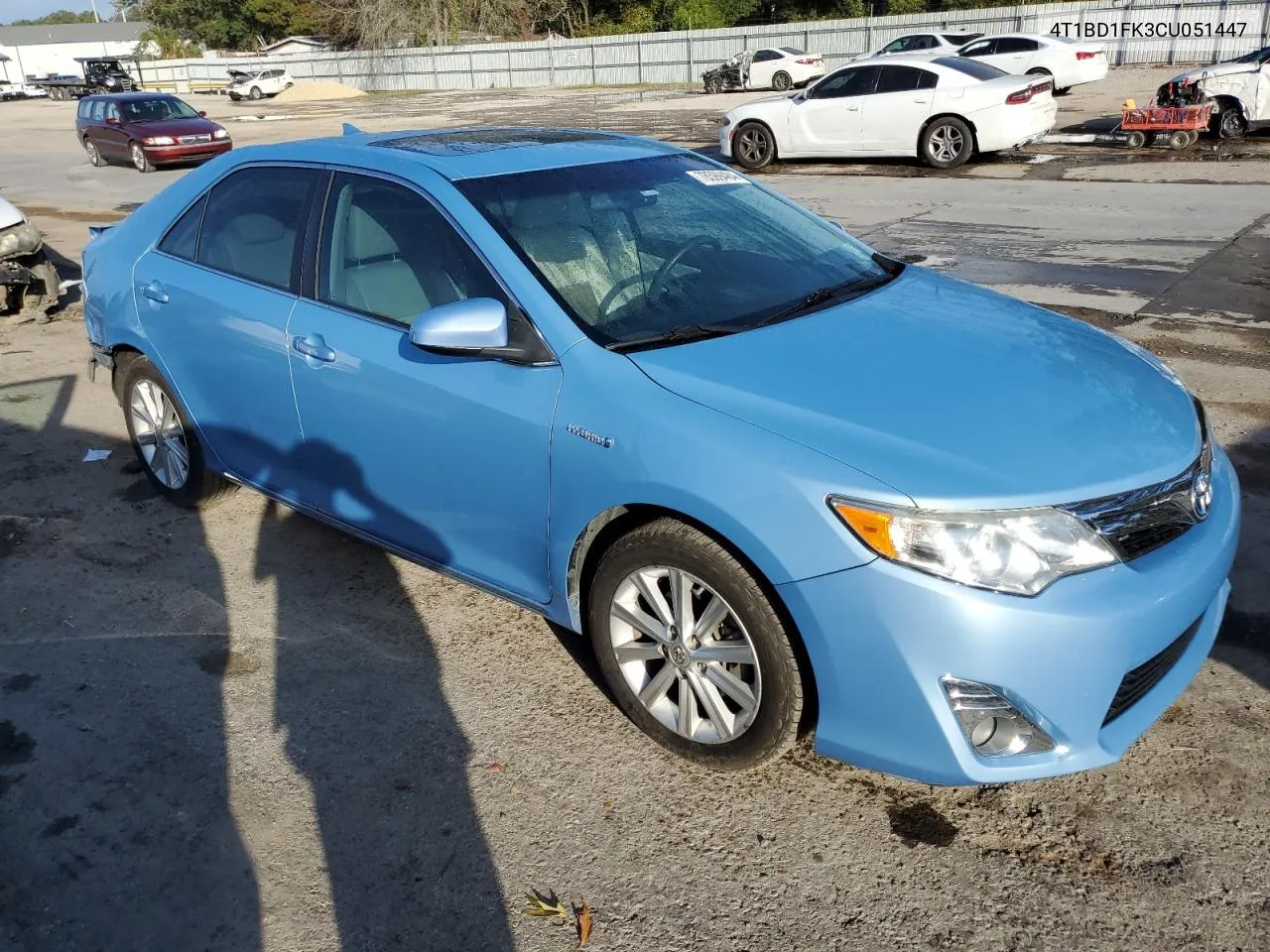 2012 Toyota Camry Hybrid VIN: 4T1BD1FK3CU051447 Lot: 78599484