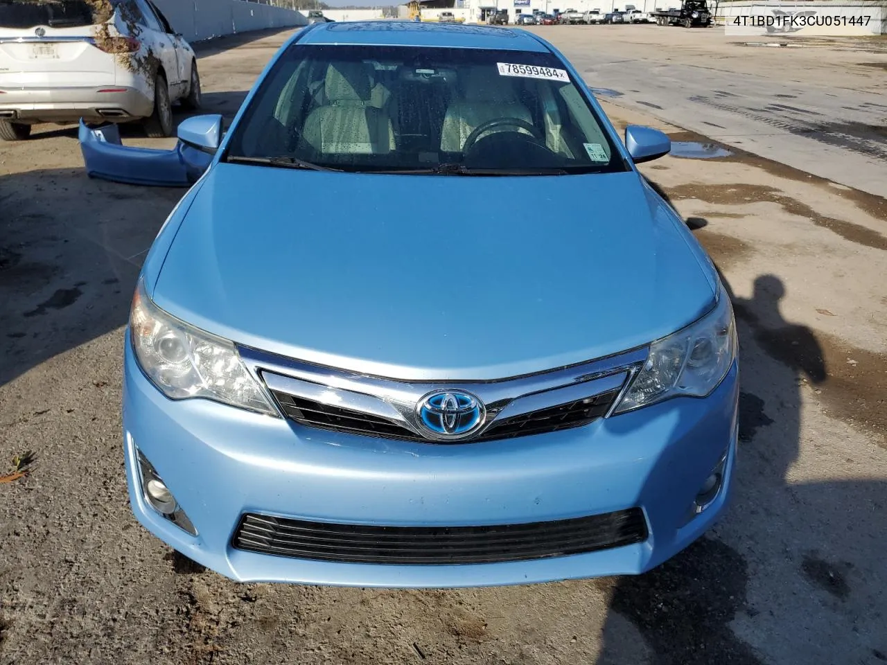 2012 Toyota Camry Hybrid VIN: 4T1BD1FK3CU051447 Lot: 78599484