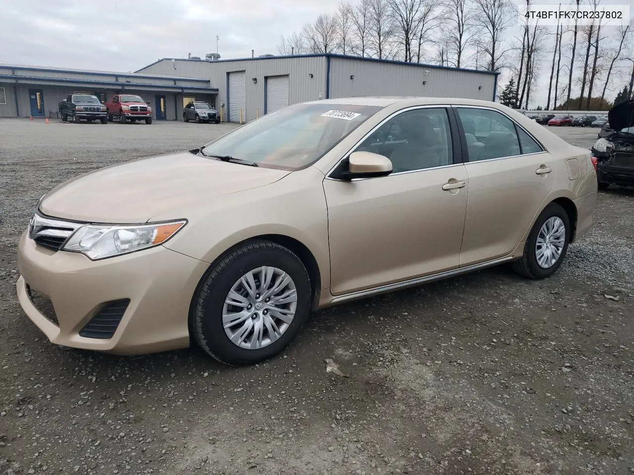 2012 Toyota Camry Base VIN: 4T4BF1FK7CR237802 Lot: 78723694