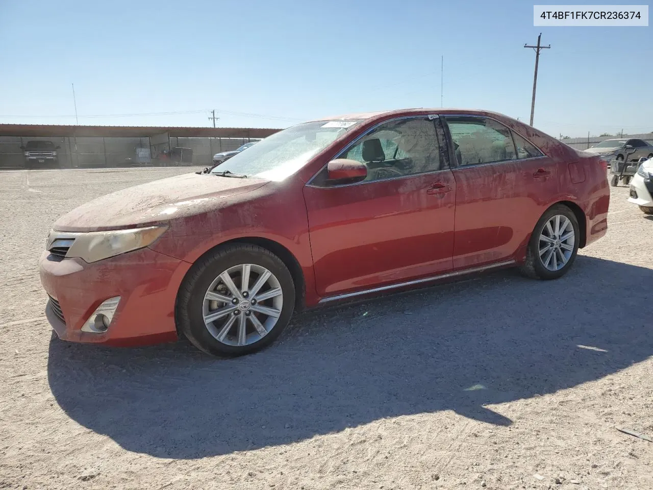 2012 Toyota Camry Base VIN: 4T4BF1FK7CR236374 Lot: 78735984