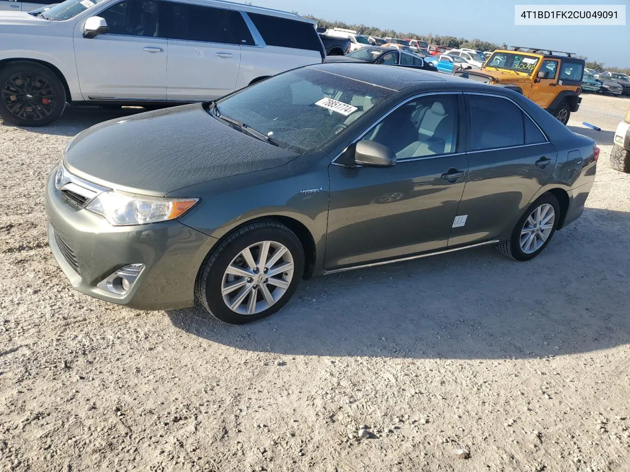 2012 Toyota Camry Hybrid VIN: 4T1BD1FK2CU049091 Lot: 78851774