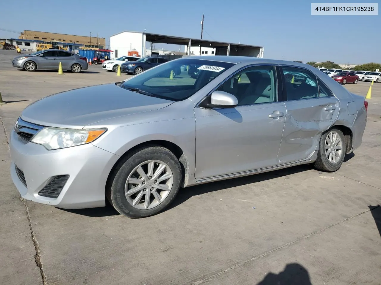 2012 Toyota Camry Base VIN: 4T4BF1FK1CR195238 Lot: 78864644