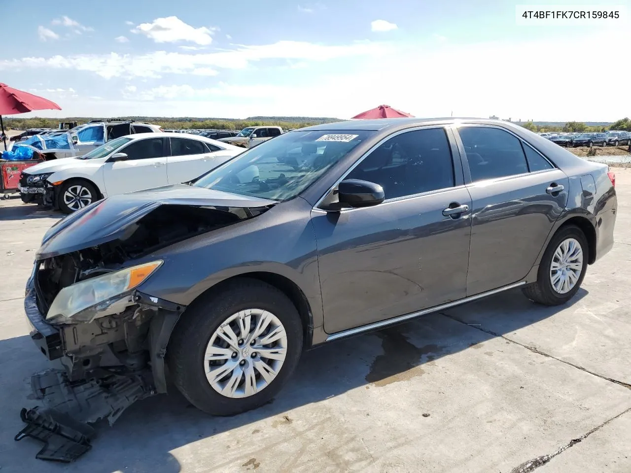 2012 Toyota Camry Base VIN: 4T4BF1FK7CR159845 Lot: 78949954