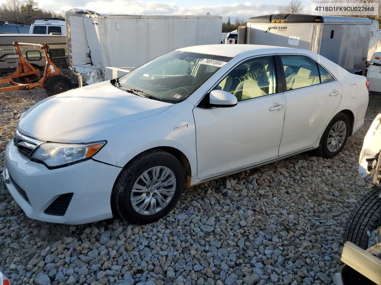 2012 Toyota Camry Hybrid VIN: 4T1BD1FK9CU027668 Lot: 79091804