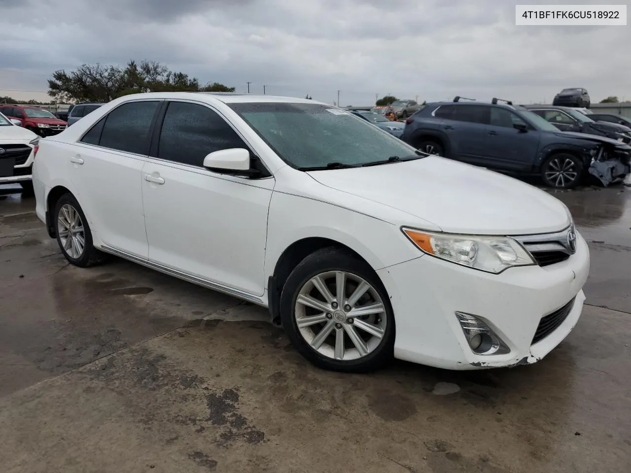 2012 Toyota Camry Base VIN: 4T1BF1FK6CU518922 Lot: 79116834