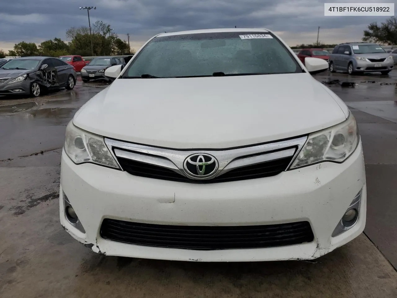 2012 Toyota Camry Base VIN: 4T1BF1FK6CU518922 Lot: 79116834