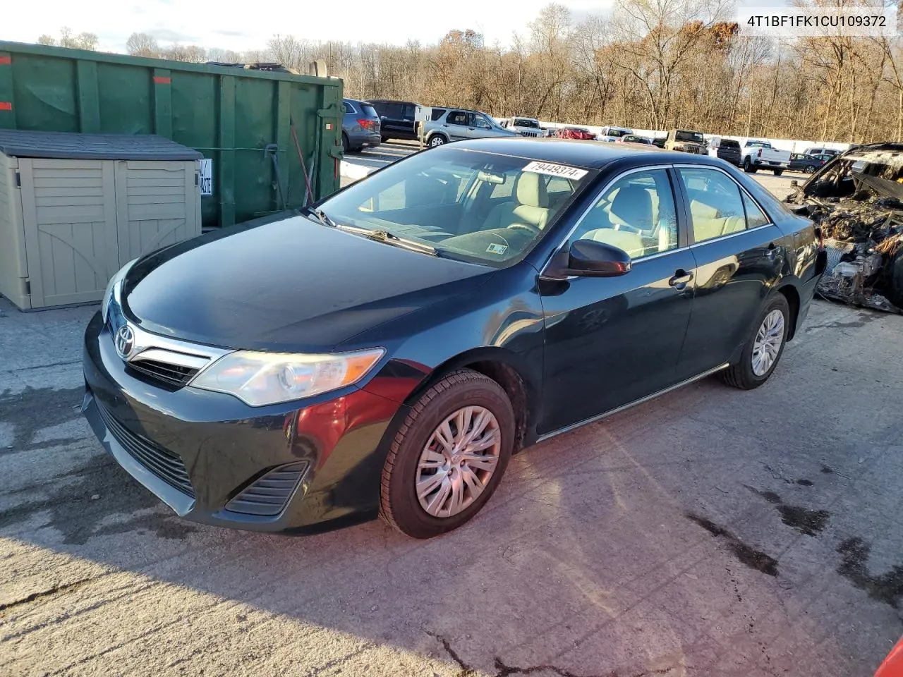 2012 Toyota Camry Base VIN: 4T1BF1FK1CU109372 Lot: 79449374