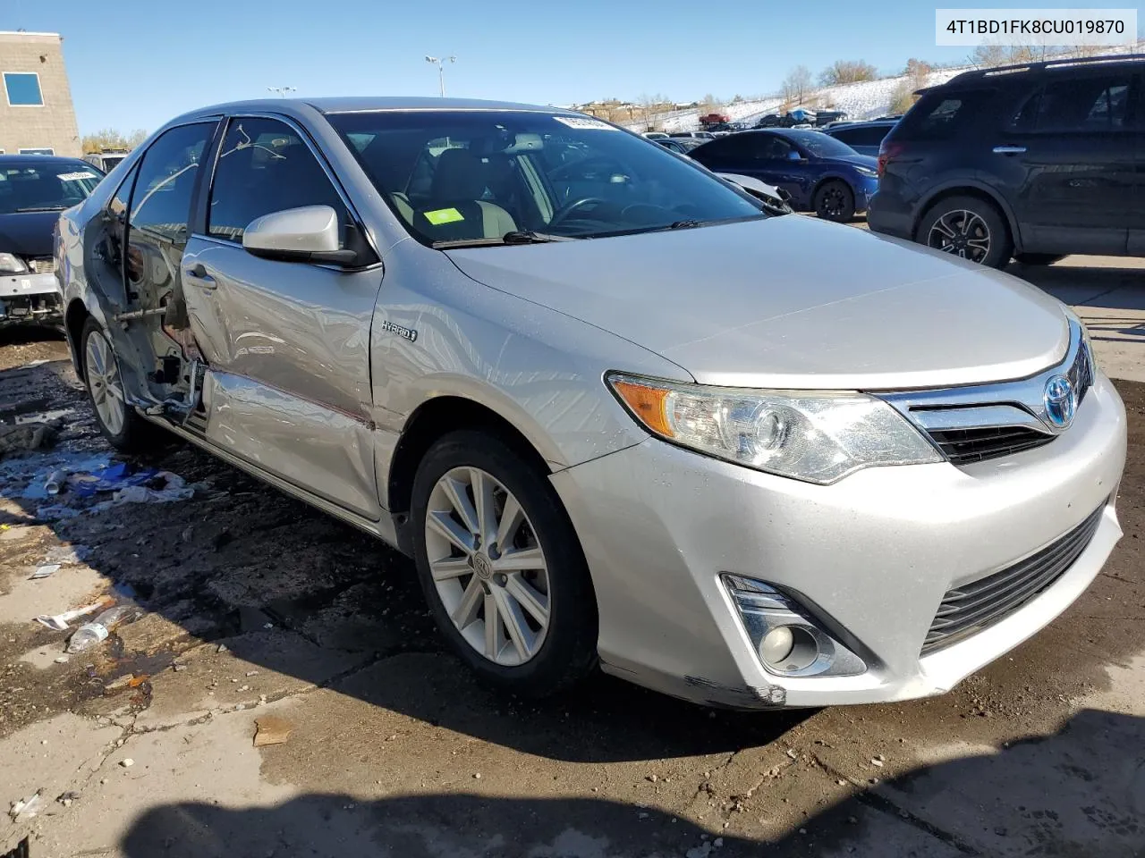 2012 Toyota Camry Hybrid VIN: 4T1BD1FK8CU019870 Lot: 79574604